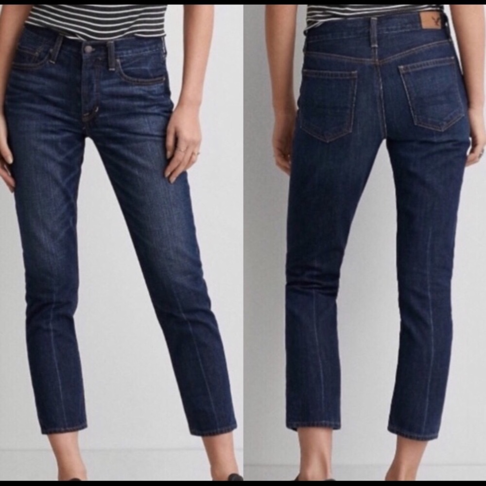 American Eagle 8 Vintage Hi Rise Jeans Button Fly